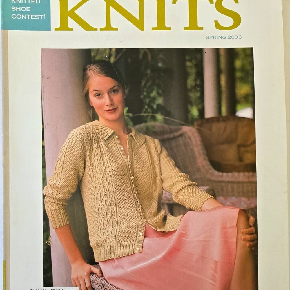 Interweave Knits Spring 2003 Magazine Featuring Vintage Chic Patterns & Spring K